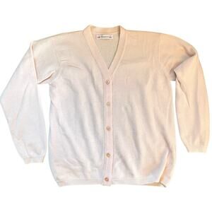 Bonpoint 100% Cashmere Cardigan Sweater Girls Size 10 Pink Button-up Lightweight